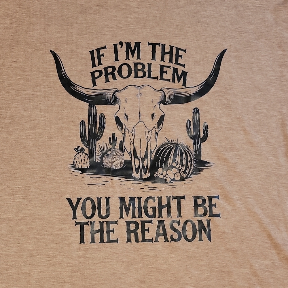 Woman's Brown Graphic T-Shirt, New In Bag